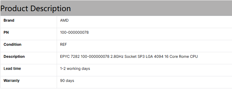 Серверный процессор AMD серии 7702P, 64 ядра, Rome, 2,0 ГГц SP3